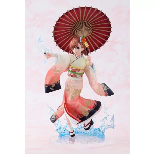 A Certain Scientific Railgun T Szobor 1/7 Mikoto Misaka Furisode Kimono Ver. 28 cm