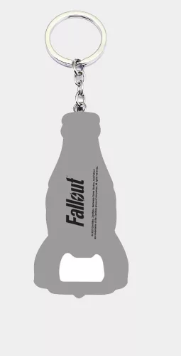 Fallout Keychain with Bottle Opener Nuka Cola Logo