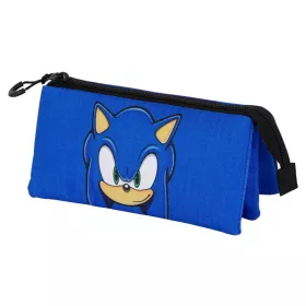 Sonic - The Hedgehog Triple Pencil case SEGA Sight Blue