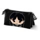 Wednesday Triple Pencil case Chibi Black