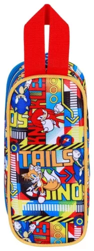 Sonic - The Hedgehog 3D Double Pencil case SEGA Unstoppable Blue