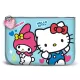 Sanrio Small Square Coin Purse Hello Kitty Friendship Blue