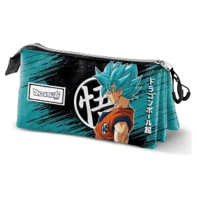 Dragon Ball Triple Pencil Case Saiyajin Blue