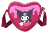 Sanrio Casual Heart Shoulder Bag Kuromi Cherry
