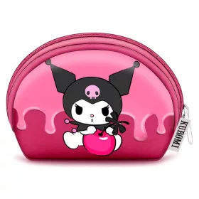 Sanrio Casual Oval Coin Purse Kuromi Cherry