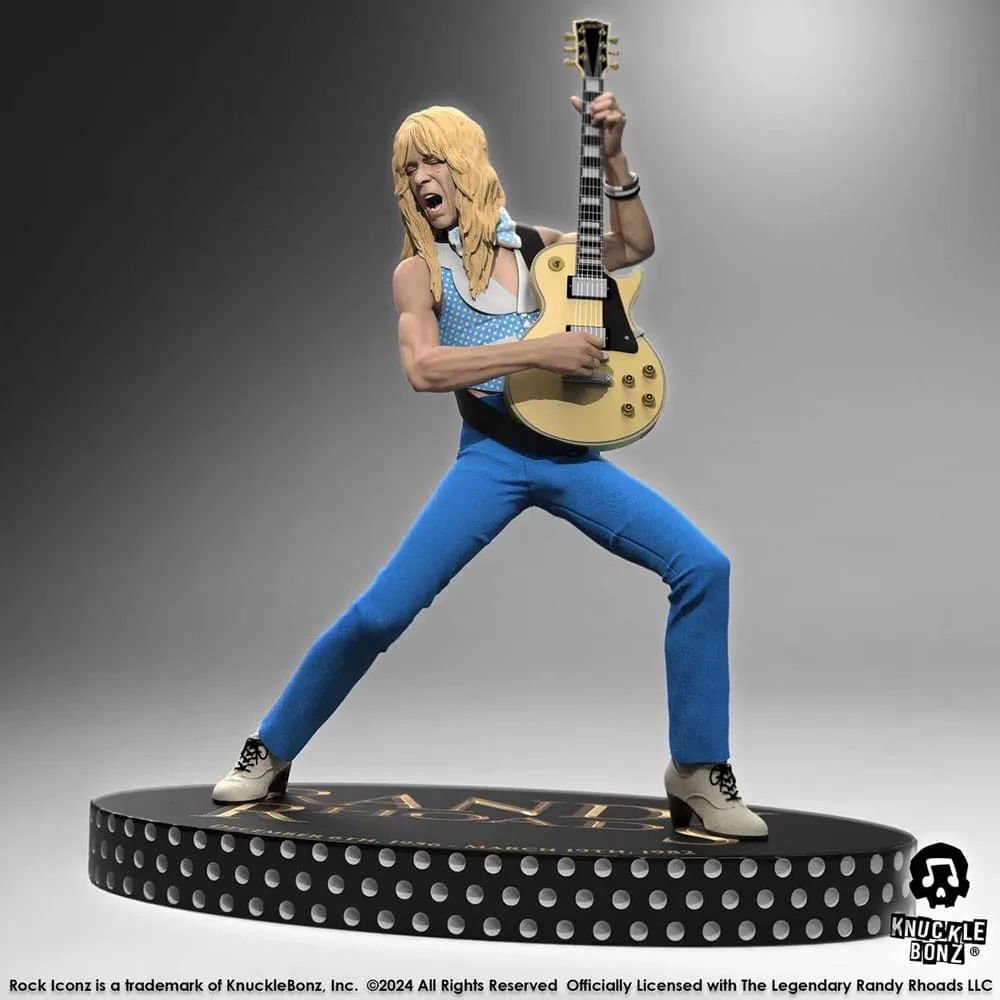 Rand Syble Randy Rhoads IV Rock Iconz Statue The Early Years Blue Versi