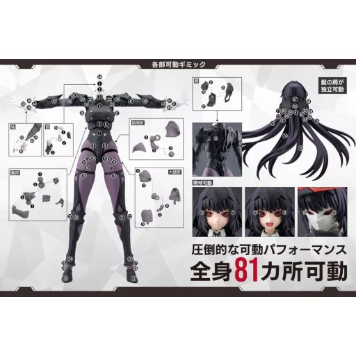 Megalomaria Unlimited Universe Plastic Model Kit Maria Kagaribi Dress Code 16 cm