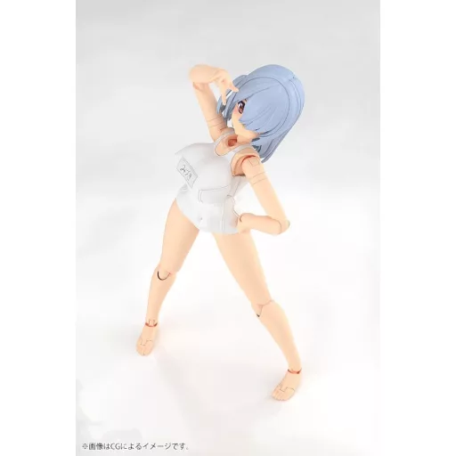 Frame Arms Girl Plastic Model Kit Mizuki School Swimsuits White Ver. 16 cm