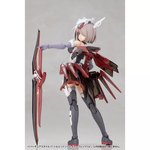 Kotobukiya M.S.G. Model Kit Accessory Set Virtuous Style 15 Silhouette Sword Deep Red Ver. 14 cm