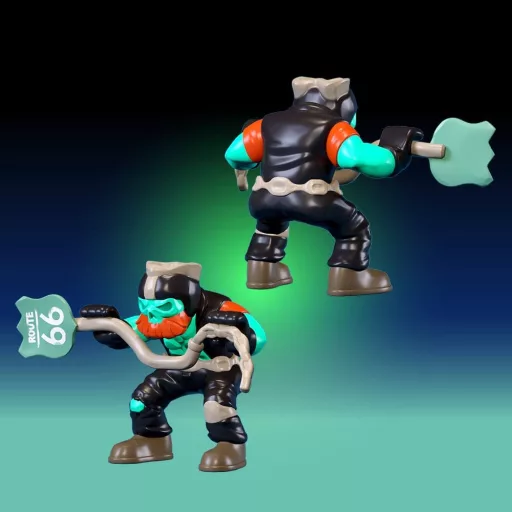 Rover Robin Plastic Model Kit Overtakes Skull Rider
