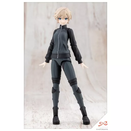 Sousai Shojo Teien Plastic Model Kit 1/10 Rui Saotome Touhou High School Tracksuit Dreaming Style Midnight Onyx 16 cm