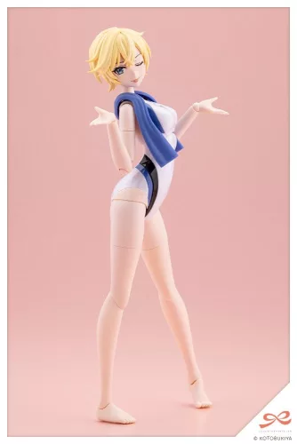 Sousaishojoteien Plastic Model 1/10 Rui Saotome Touou High School Competitive Swimsuit Dreaming Style White Dolphin 16 cm