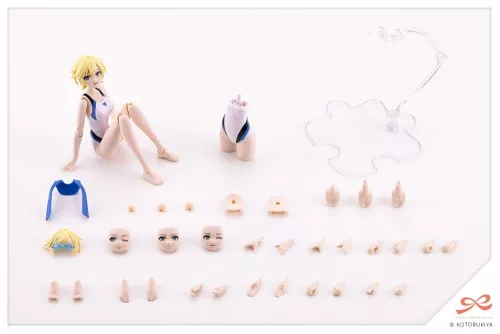 Sousaishojoteien Plastic Model 1/10 Rui Saotome Touou High School Competitive Swimsuit Dreaming Style White Dolphin 16 cm