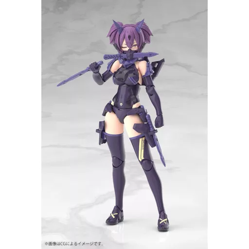 Megami Device Plastic Model Kit 1/1 Asra Ninja Kaname Shadow Edition Full Package 14 cm