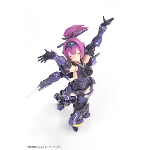 Megami Device Plastic Model Kit 1/1 Asra Archer Kizuna Shadow Edition Full Package 14 cm