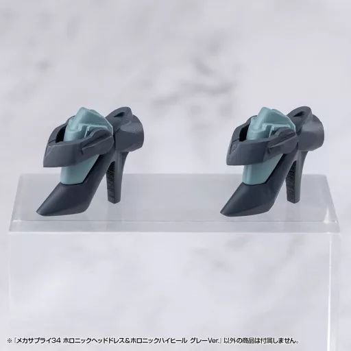Kotobukiya M.S.G. Model Kit Accessory Set Mecha Supply 34 Holonic Headdress & Holonic High Heels Grey Ver.