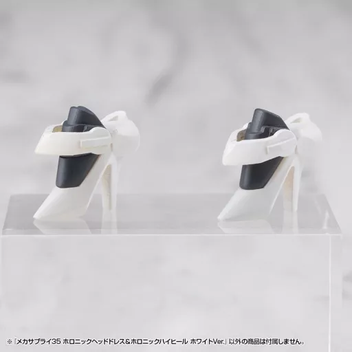 Kotobukiya M.S.G. Model Kit Accessory Set Mecha Supply 34 Holonic Headdress & Holonic High Heels White Ver.