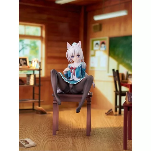 Senren*Banka PVC Figure 1/7 Yoshino Tomotake Animal Ears School Uniform Ver. 21 cm