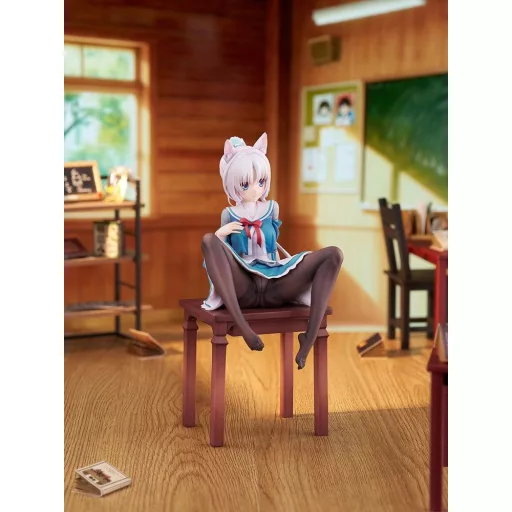 Senren*Banka PVC Figure 1/7 Yoshino Tomotake Animal Ears School Uniform Ver. 21 cm
