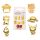 Hello Kitty by Loungefly Enamel Pins 50th Anniversary Gold Blind Box Assortment (12)