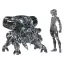 Ghost in the Shell PLAMAX minimum factory Plastic Model Kit Motoko Kusanagi with Fuchikoma: Thermoptic Camouflage Ver. 8 cm