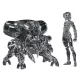 Ghost in the Shell PLAMAX minimum factory Plastic Model Kit Motoko Kusanagi with Fuchikoma: Thermoptic Camouflage Ver. 8 cm