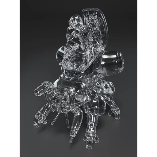 Ghost in the Shell PLAMAX minimum factory Plastic Model Kit Motoko Kusanagi with Fuchikoma: Thermoptic Camouflage Ver. 8 cm