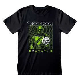 Star Wars The Mandalorian T-Shirt Handover Green Size M