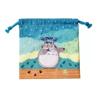   My Neighbor Totoro Laundry Storage Bag Totoro under the rain 20 x 19 cm