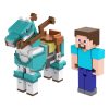Minecraft Figurák 2-Pack Steve & Armored Horse 8 cm
