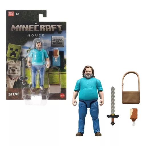 A Minecraft Movie Figura Steve 10 cm