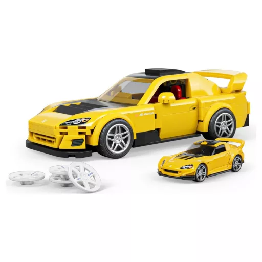 Hot Wheels Speed Series Mattel Brick Shop Építőjáték Készlet 1/32 '07 Honda S2000