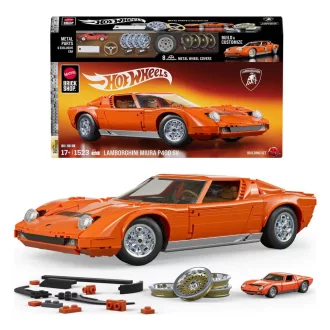   Hot Wheels Premium Mattel Brick Shop Building Set 1/12 Lamborghini Miura P400 SV