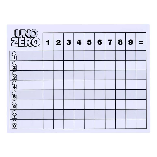 UNO Zero Card Game
