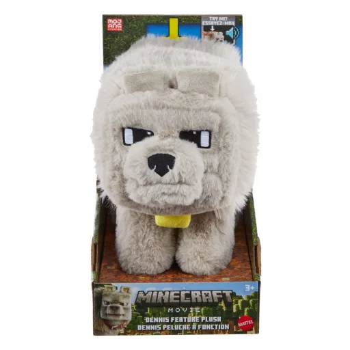A Minecraft Movie Plüss Figura Dennis the Wolf 20 cm