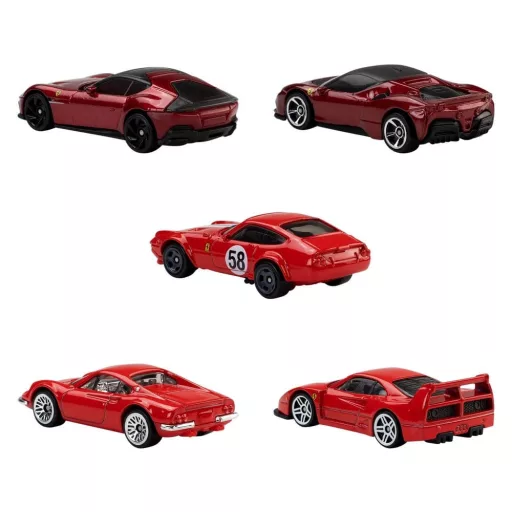 Ferrari Hot Wheels Die-Cast Vehicle 5-Pack 1/64
