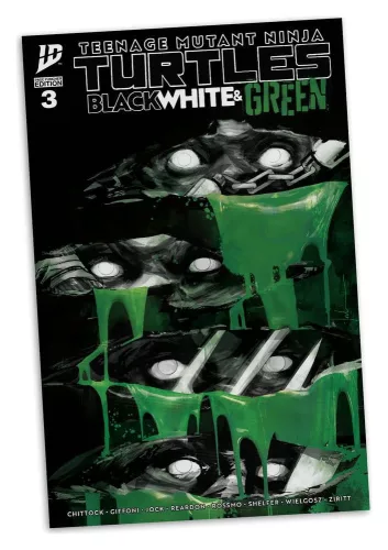 Teenage Mutant Ninja Turtles Page Punchers Action Figure (Black White & Green) (Red Platinum Edition) 13 cm