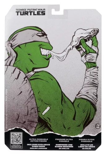 Teenage Mutant Ninja Turtles Page Punchers Action Figure Michelangelo (Black White & Green) (Red Platinum Edition) 13 cm