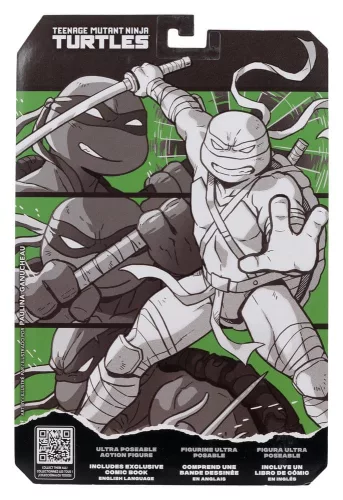 Teenage Mutant Ninja Turtles Page Punchers Action Figure Leonardo (Black White & Green) (Red Platinum Edition) 13 cm