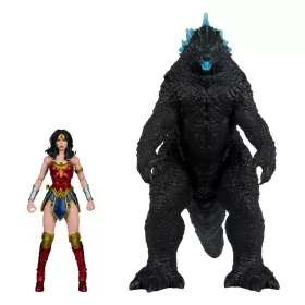   DC Justice League Monsterverse DC Multiverse Action Figures 2-Pack Wonder Woman Vs. Atomic Blast Godzilla 18 cm