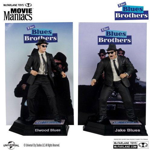 The Blues Brothers Movie Maniacs PVC Statue 2-Pack Jake & Elwood Blues (Gold Label) 15 cm - Damaged packaging