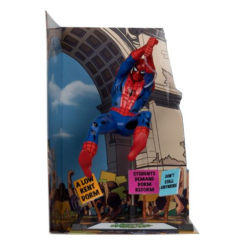 Marvel Collection PVC Szobor 1/10 Spider-Man & Scene Gold Label (The Amazing Spider-Man #68) 15 cm