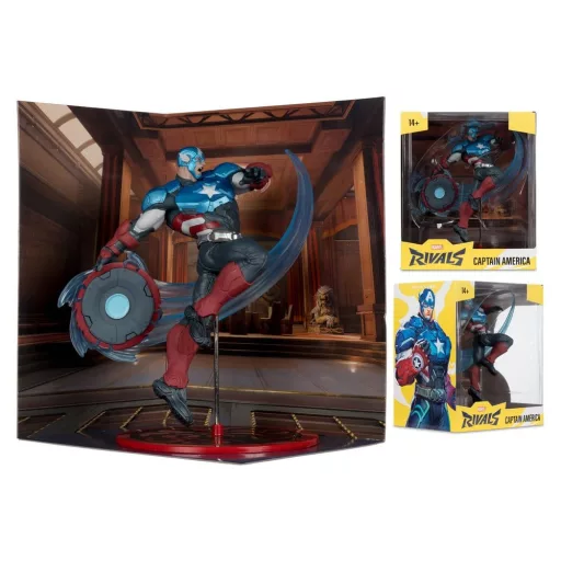 Marvel Rivals Collection 1/10 Action Figure Captain America 20 cm