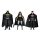 DC Direct Super Powers Action Figures Batman, Superman & Wonder Woman Black & White Accent Edition Gold Label 13 cm