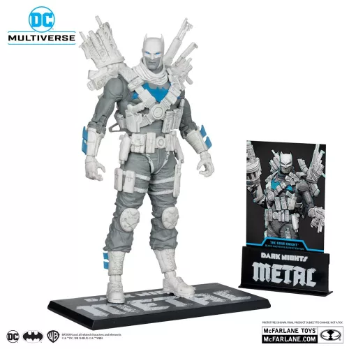 DC Multiverse Action Figure The Grim Knight (Dark Nights Metal) (Black & White Accent Edition) (Gold Label) 18 cm