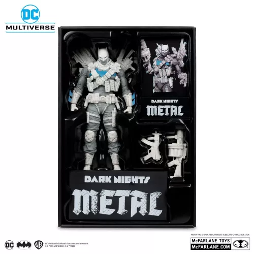 DC Multiverse Action Figure The Grim Knight (Dark Nights Metal) (Black & White Accent Edition) (Gold Label) 18 cm