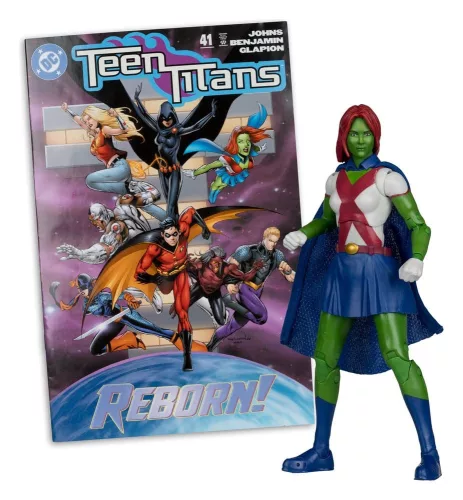 DC Direct Page Punchers Action Figure Miss Martian (Teen Titans #41) (Red Platinum Edition) 17 cm