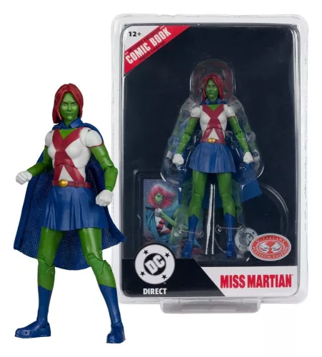 DC Direct Page Punchers Action Figure Miss Martian (Teen Titans #41) (Red Platinum Edition) 17 cm