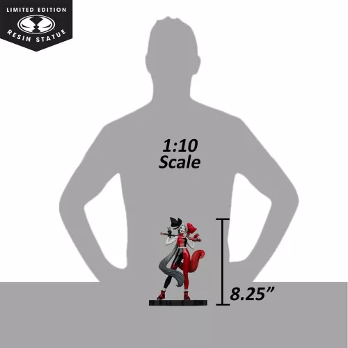 DC Direct Harley Quinn: Red, White & Black Statue 1/10 Harley Quinn by Alex Garner 21 cm
