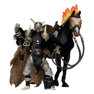   Spawn Action Figure Bloodaxe with Horse (Spawn: The Dark Ages) (McFarlane Toys 30th Anniversary) (Gold Label) 18 cm